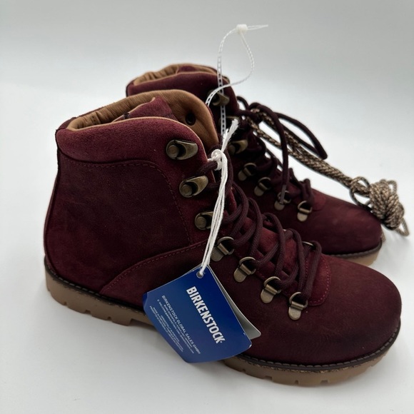 😍😍😍Birkensrock ochre suede boots sold out  in this maroon 37 L women’s - Picture 9 of 10